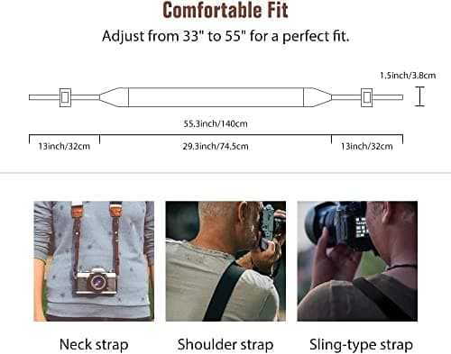 MoKo Camera Strap Compitable with Canon/Sony/Nikon/Minolta/Panasonic/DSLR — view 4