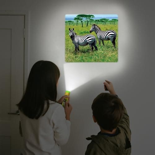 Pup Go Animal Torch and Projector for Kids Ages 3 4 5 6 7, 3 Disc 24 Images — view 2