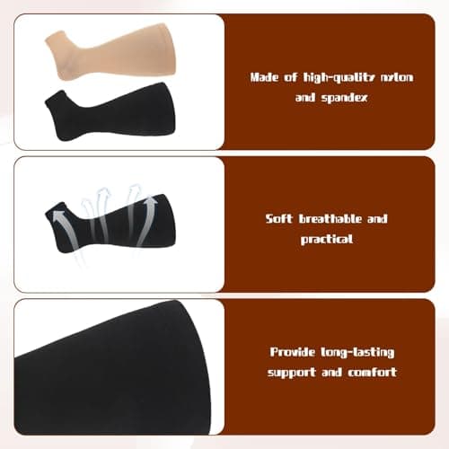 2 Pack Plus Size Wide Calf Compression Socks,20-30 mmHg Flight Socks for Women Large Calves,Toeless Open Toe Compression Socks for Women for Flight Athletic Nurse Support Travel, 3XL(Black,Skin) — view 3