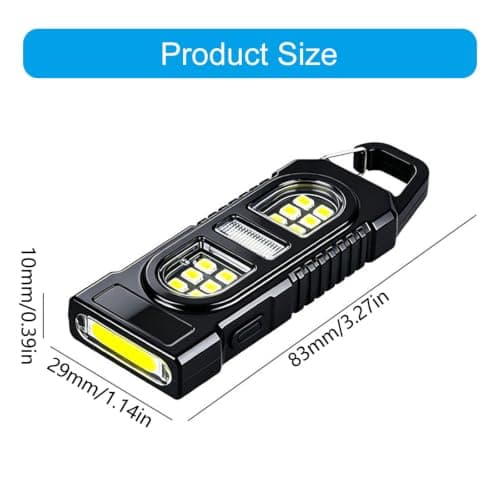 CAZSTYK Keychain LED Rechargeable Multi-Setting Bag Clip — view 3