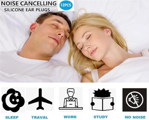 Silicone Ear Plugs for Sleeping Custom Fit Noise Reduction Reusable Super Soft Silicone Earplugs for Snoring, Swimming, Travel, Concerts, Work, Studying, Loud Noise - The Earplug for Sleep — view 4