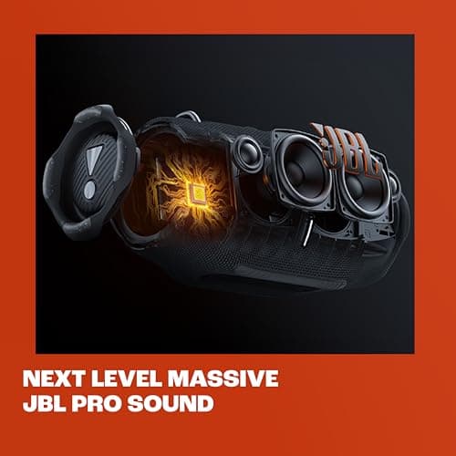JBL Xtreme 4 Portable Bluetooth Speaker with JBL Pro Sound and Convenient Shoulder Strap, IP67 Waterproof, Built-In Power Bank, Blue — view 4