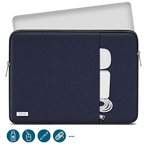 TECOOL 14 Inch Laptop Sleeve Protective Laptop Case 14 inch,Dark Blue — view 2