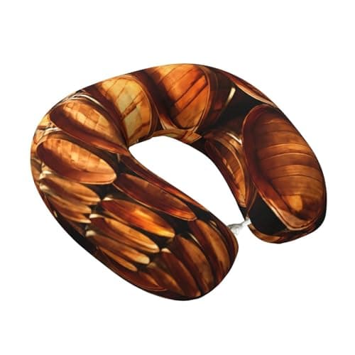 LIXLZH Wine Cork Print Lightweight Comfortable Breathable Polyester U-Shaped Neck Pillow Adults Pillow Rest — view 2