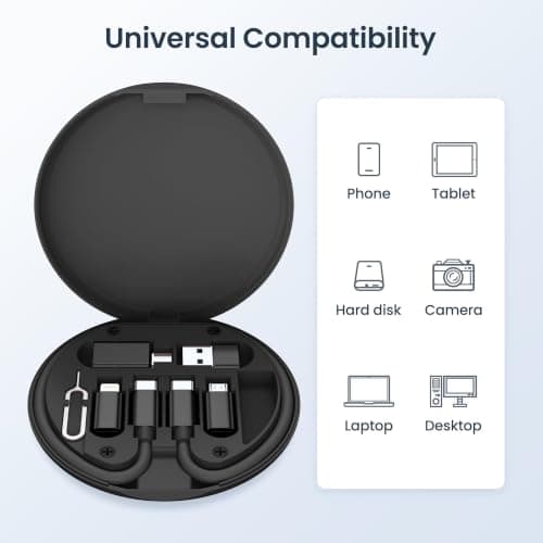 Elebase Multi USB C Charger Adapter Cable Kit, with 0.3M 100W Charging Cord — view 5