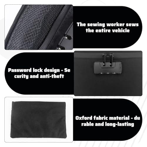 Heyung Smell Proof Pouch,Odorless Bag,Travel Safe Smell Proof Pouch,Security Smell Proof Bag with Combination Lock,Odor Proof Container,Waterproof Lockable Cash Bag for Passports,Cards — view 3