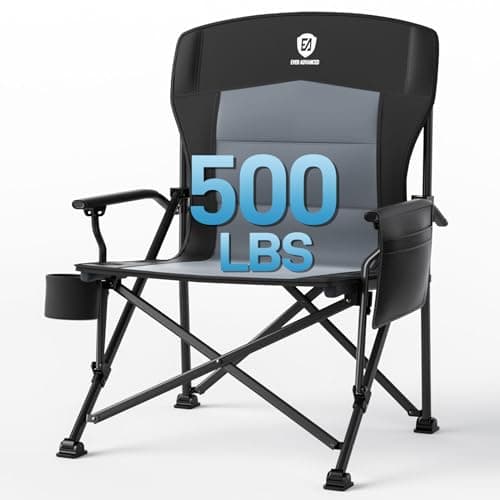 EVER ADVANCED Camping Chair for Adults Oversized 230KG for Heavy People