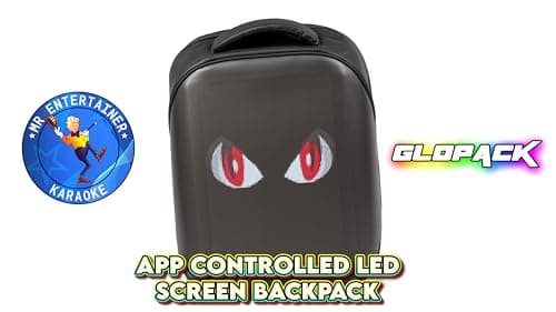 Mr Entertainer's Karaoke Collection Glopack LED Screen Backpack, App Controlled, High Resolution Screen Smart Rucksack — view 2