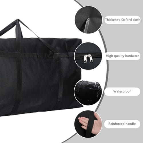Hao Zhu moving bags 2 Pack 100L Per Bag Storage Bags with Zips — view 3