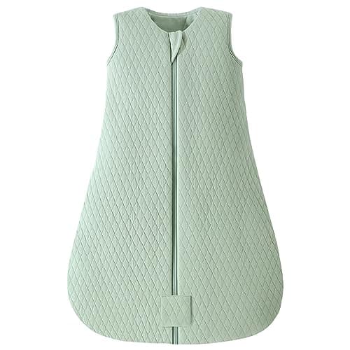 Yoofoss Baby Sleeping Bag 2.5 Tog - 0-6 Months Winter Sleeping Bag Baby 100% Organic Cotton Sleep Sack for Newbron Infant Toddler Quilted Warm Soft