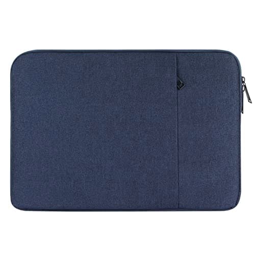 Chelory 17.3 17.5 Inch Laptop Sleeve Compatible with 17.3-17.5" Notebook Ultrabook Chromebook Computer HP Lenovo Asus Acer Dell, Shockproof Protective Cover Bag Carrying Case with Pocket, Dark Blue