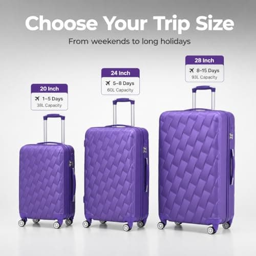CMY Suitcase 24 Inch Medium Hard Shell Check-in Luggage — view 3