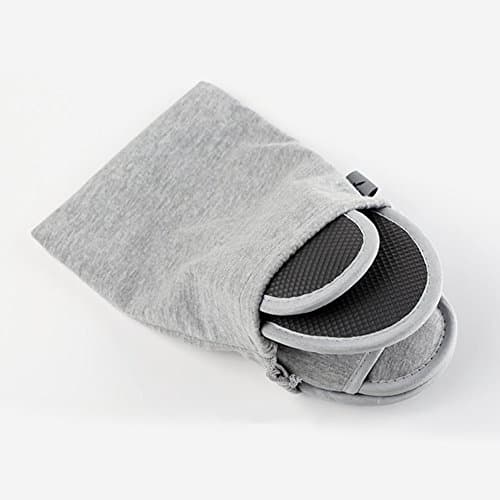 2 Pair Portable Travel Slippers - Open Toe Sandals - Spa Hotel Slippers for Guest Room, Indoor House, Business & Flight - Black Grey Size 4-10 UK — view 6