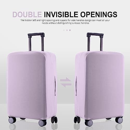RainVillage Travel Luggage Cover Suitcase Protector, Lavender Purple, 32-33 inch — view 2