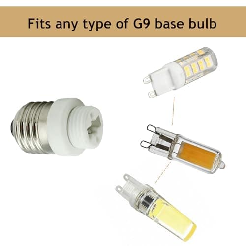 FINELED E27 to G9 Adapter,E27-G9 Lamp Holder Converter Base LED Light Bulb Socket Adapter Converter(Pack of 3) — view 4