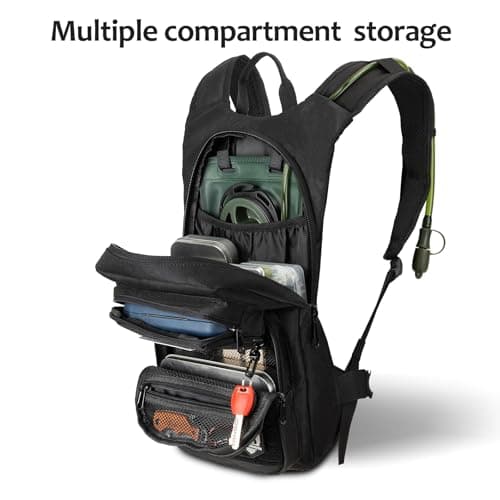 Hydration Backpack Tactical with 3l Water Bladder: Hiking MOLLE Military Day Bag for Hunting for Men Women — view 5
