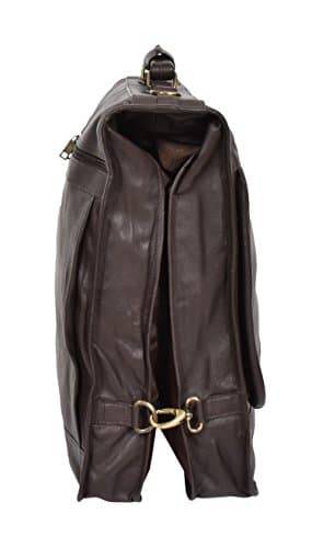 Genuine Leather Suit Garment Dress Carriers Brown Travel Cabin Bag Riga — view 4