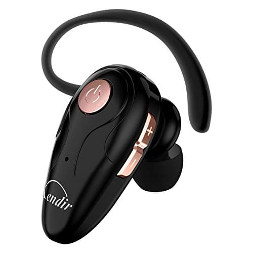kendir Bluetooth Headset, V5.0 Ultralight Wireless Headphone Cell Phone Earpiece with Mic Headsetcase,Volume Control, Handsfree Earbud,Compatible with Android/iPhone/Smartphones/Laptop (black)