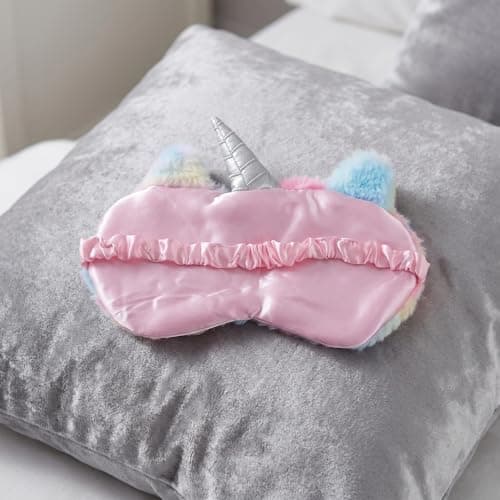 Kids Sleep Mask 3 Pack, Cute 3D Animal Eye Masks for Sleeping, Soft Plush Rabbit Cat Blindfold, Breathable Travel Eye Cover for Girls Boys Women, Adjustable Night Eyeshade — view 6