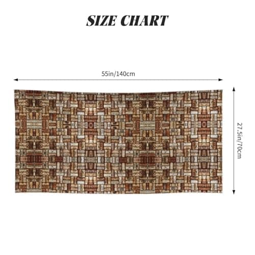 Dexnel Wine Cork Printing Oversized Beach Towel Lightweight Bath Towel Swim Towel Peach Skin Velvet Quick Dry Towels — view 2