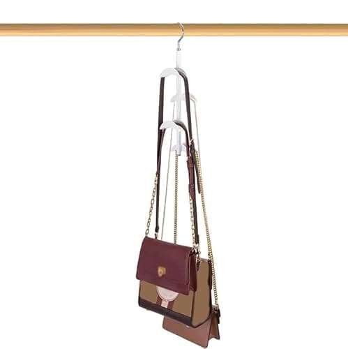 Bag Hanger - Tote Bag Organizer Closet | Space Saver Closet Backpack Holder, Tote Storage Hanger Hook for Belt Shawl Tie Hat Scarf Underwear Bra — view 4