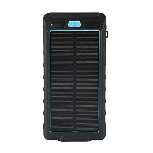 SIXRUN Portable Solar Phone, 20000mAh with and Flashlight (Black Blue) — view 4