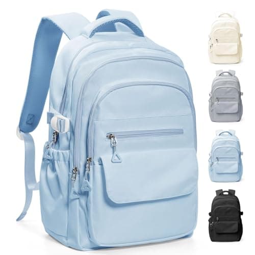 HYC00 School Backpacks for Teenage Girls Boys Casual Daypacks Lightweight School Bags for Girls Secondary High College Bookbag Lightweight Schoolbag Travel Rucksack Work Bag for Women Men,Blue