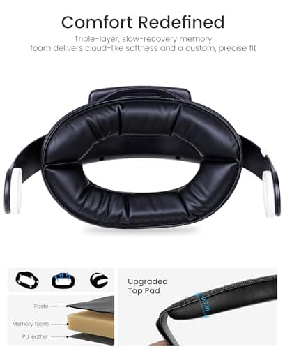 VR Head Strap with 10000mAh Battery for Meta Quest 3/Quest 3S/Quest 2,Comfortable Elite Strap with 45° Flip-Up Design, Adjustable VR Headset Accessories with Magnetic Detachable Battery Pack — view 5