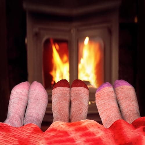 ZERULETS 6 Pairs Boys Girls Thick Socks Kids Thermal Winter Sock Ages 3-5 — view 4
