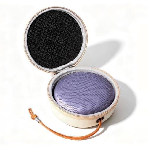 CUNZJIA Portable Travel Case, Round Hard Shell, Closure, Wrist Strap Carry, Daily Storage, Bag Companion — view 5