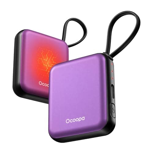 OCOOPA Hand Warmers Rechargeable 2 Pack, 7Hrs*2 Long Heat, 0.6" Ultra Slim Fits Pocket Gloves, 3 Heat Levels, UL Certified Electric Handwarmer, Gifts for Christmas,Winter Essential,UT5 Nano