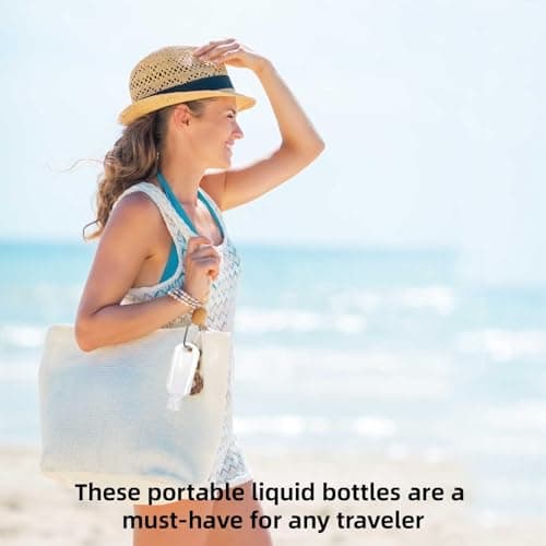 CLDURHGE 6 Pack Travel Size Bottles, 50ml TSA-Approved Refillable Containers with Clips, Leakproof Squeeze Bottles for Hand Sanitizer, Shampoo, Toiletries, Portable Clear Plastic Travel Essentials — view 5