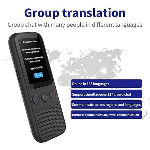 Translator Device No WiFi Needed 138 Languages, Accents, Rechargeable — view 4