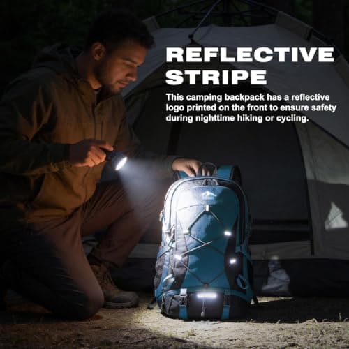 RAINSMORE Hiking Backpack 40L Foldable Lightweight — view 4
