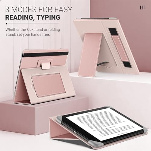 MoKo Case for 6.8,7 Inch Kindle Paperwhite eReaders Tablets, Rose Gold — view 5
