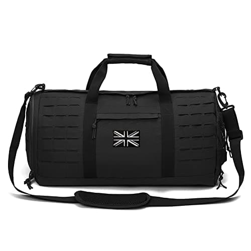 QT&QY 40L Military Tactical Duffle Bag for Men Sport Gym Fitness Tote Travel Training Workout with Shoe Compartment Football Weekender — view 2