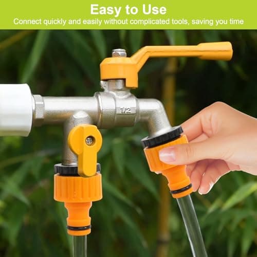 HURODZ Hose Tap Connector, 12 Pack 2in1 Universal Tap Connector — view 5