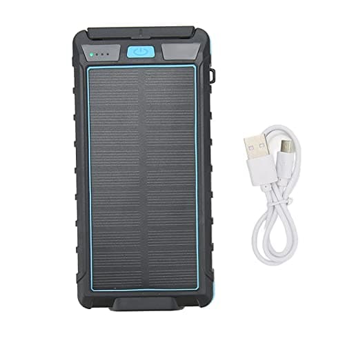 SIXRUN Portable Solar Phone, 20000mAh with and Flashlight (Black Blue) — view 5