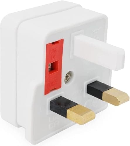 UK Electric Shaver Toothbrush Adaptor Plug -2 pin to 3 Pin Plug Socket Converter Plug - Heavy Duty Bathroom Shaver Plug Adaptor — view 5