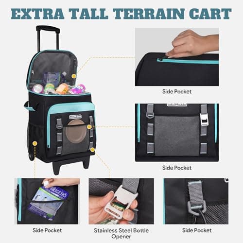 INSMEER Large Cool Bag with Wheels 50L/80 Cans 2-in-1 Foldable Design — view 4