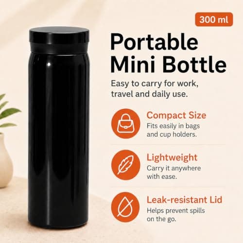 Insulated Bottle 300ml – Stainless Steel Travel Cup — view 4