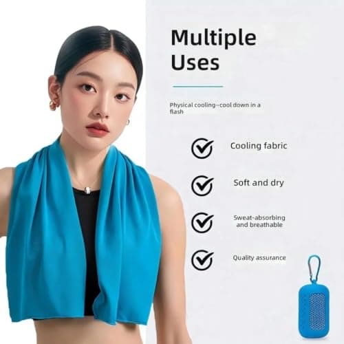ihwfaityu Absorbing Sports Towel Set for Fitness and Cycling, Purple — view 2
