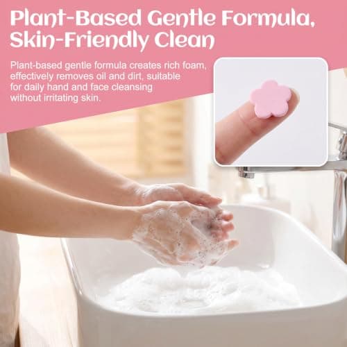 600 Pcs Portable Soap Sheets for Hand Washing, Mini Travel Soap Paper with Storage Case, Instant Dissolving Disposable Soap Leaves for Camping, Hiking, Outdoor Travel, Daily Use Adults & Kids — view 4