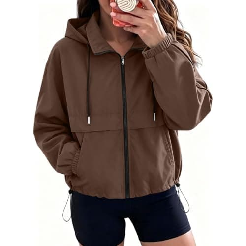 Jacket for Women UK Ladies Waterproof Coat Lightweight Windbreaker — view 2