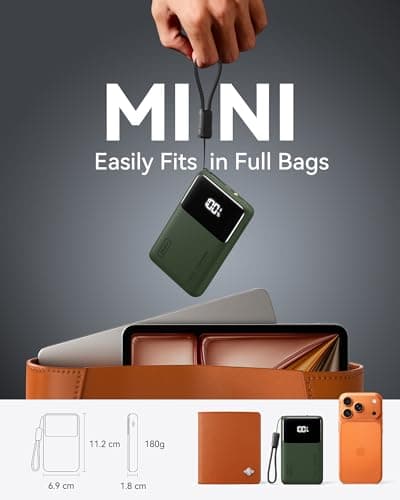 INIU Power Bank, Slimmest 10000mAh 45W PD Fast Charging Portable Charger — view 3