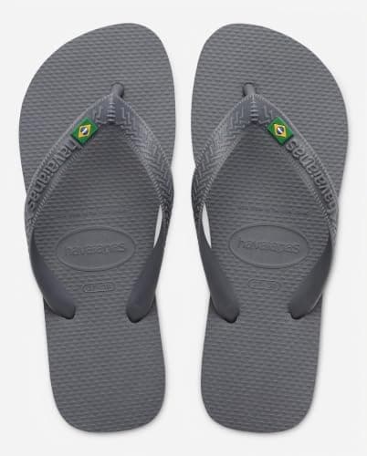 Havaianas Top Brasil Unisex Adults Flip Flop, Steel Grey,11/12 UK — view 6