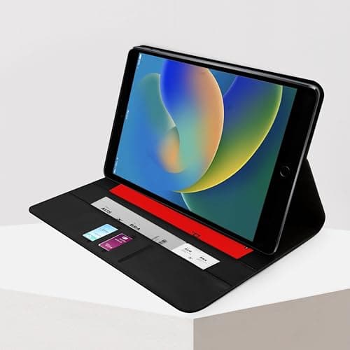 Personalised Tablet Case Cover Compatible with iPad Models Custom Leather Flip Case Any Photo Printed Collage Photos (12 Photos) — view 5