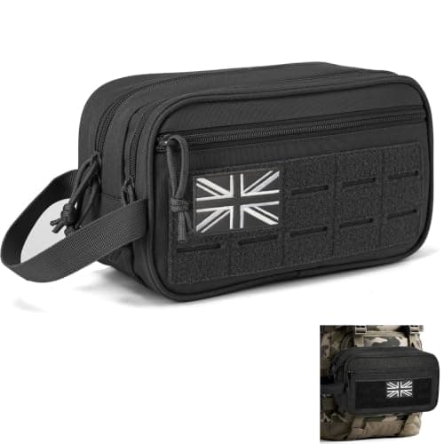 Tactical Toiletry Bag for Men with Molle System (No Removable Patch)