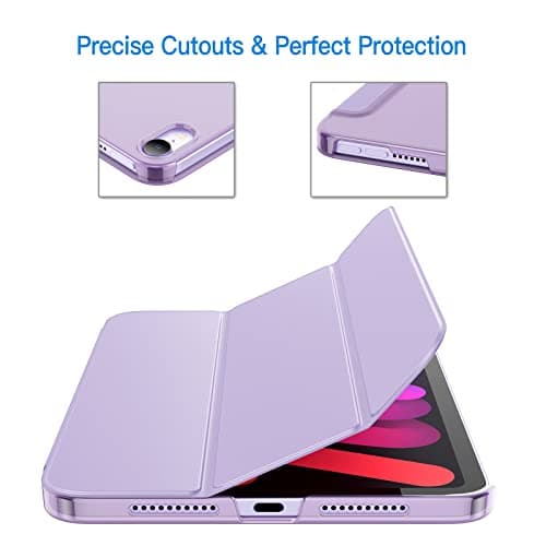 JETech Case for iPad mini A17 Pro/6th Gen (2024/2021), Purple — view 3