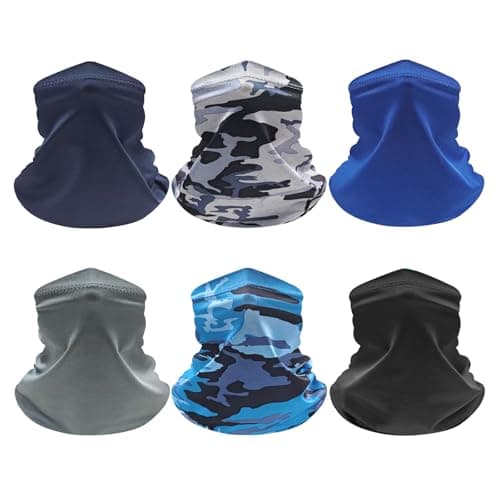 6 pcs Snoods for Men & Women, Motorcycle Neck Warmer Windproof Mens Snood